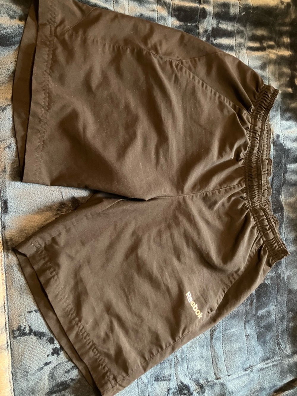 Reebok Black Shorts with White Logo